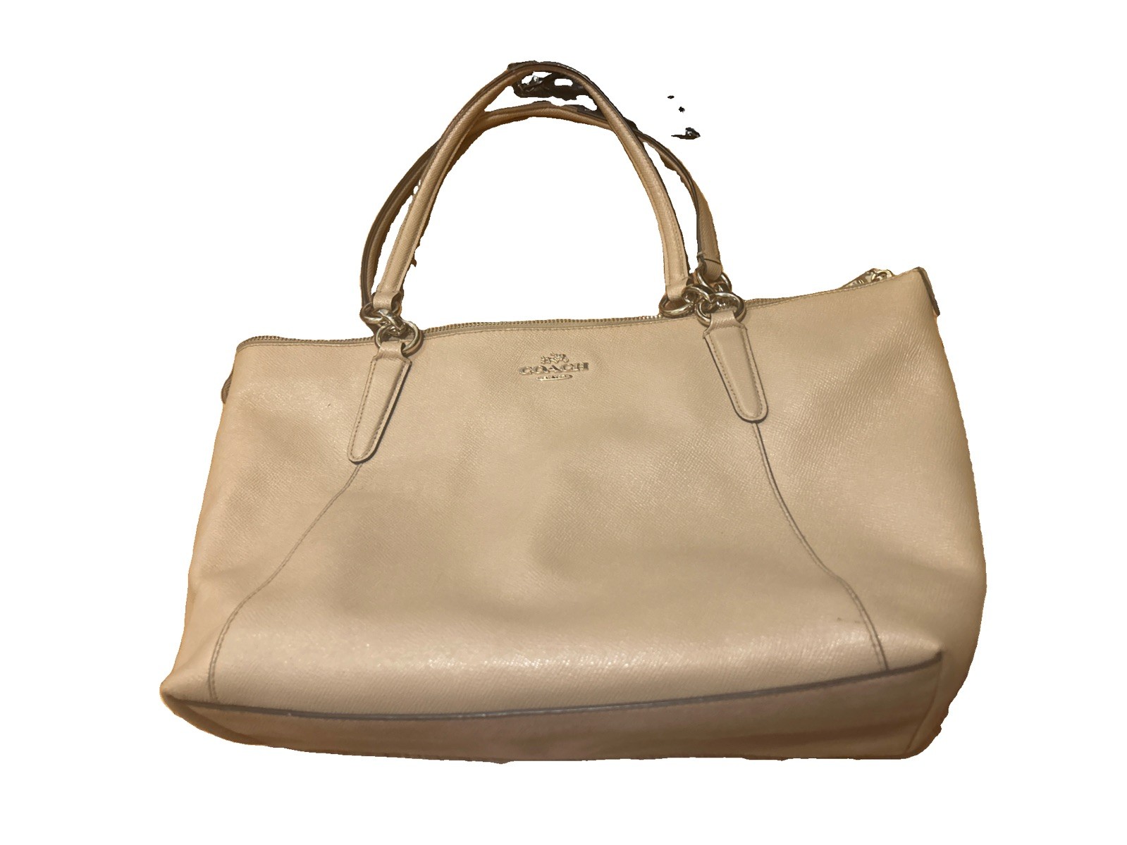READ!** Coach Purse F57526 Ava Crossgrain Tan Cream… - Gem