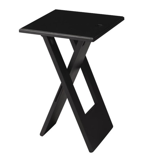 Home Square Folding End Table in Black - Set of 2 - Picture 3 of 3