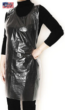 Disposable Aprons 50 Count Waterproof Plastic Apron for Painting, Cooking, Hou
