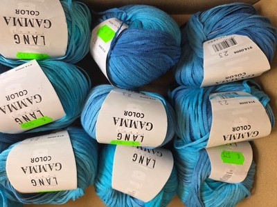 Lang Gamma Color Bändchengarn C6 Baumwolle Paket 600 Gramm Restbestand