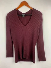 I.N.C Petite Ribbed V-Neck Top S