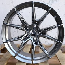 New 19x8.5 Hyper Black Wheels Rims Set Of 4 5x112 Bbs Style Fits Mercedes-benz