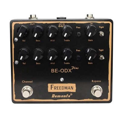 Demonfx Freedman Be-Odx Plus/Overdrive - Distortion Guitar Effects Pedal_