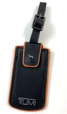 Tumi McLaren Luggage ID Hang Tag Briefcase Duffle Tag Travel Leather Rubber NEW