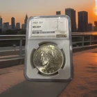 🕊 1923 Silver Peace Dollar NGC MS64+ Beautiful Coin!!