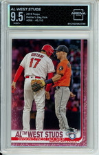 Shohei Ohtani 2019 Topps #266 AL West Studs Mother's Day PINK 45/50 Mint+ 9.5