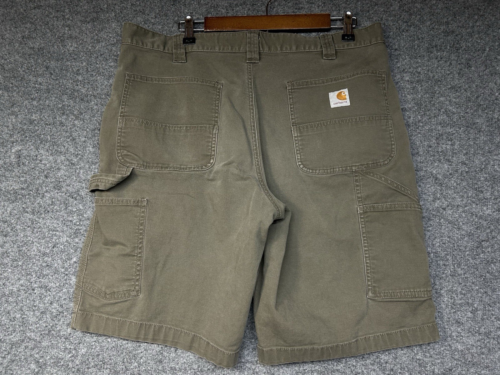 Carhartt Utility Cargo Shorts Pocketed Workwear Men’s 36 Rugged Flex Relaxed Fit