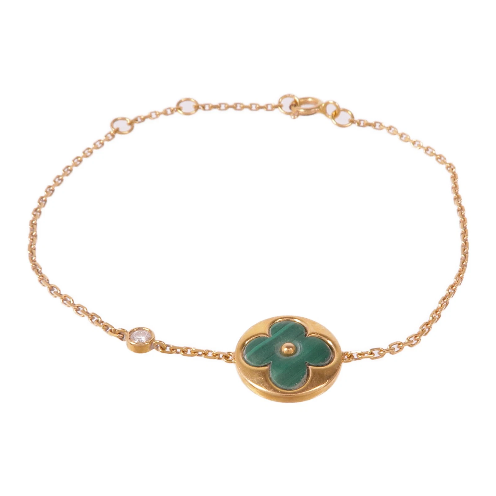 LOUIS VUITTON（LV） Bracciale LOUIS VUITTON LV Blossom BB Sun Q95546 verde malachite oro rosa 18 carati