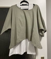 MERISH Sportswear Damen Tunika L/40 Grau/Wei�...