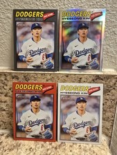 Hyeseong Kim 2026 Topps Heritage #268 Chrome Refractor, Light Gray, Red, Base