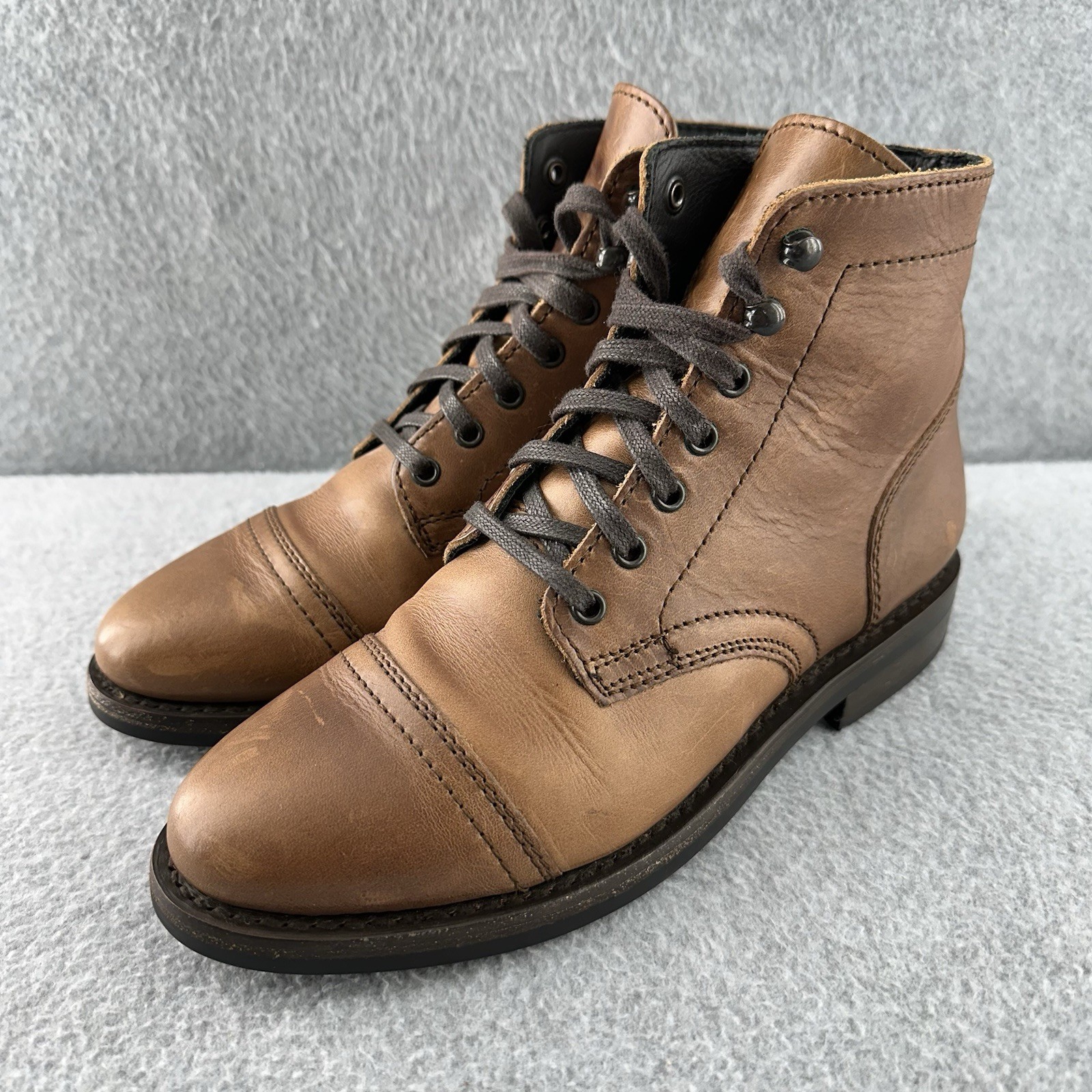 THURSDAY Boot Everyday Captain Cap Toe Combat Bro… - image 7