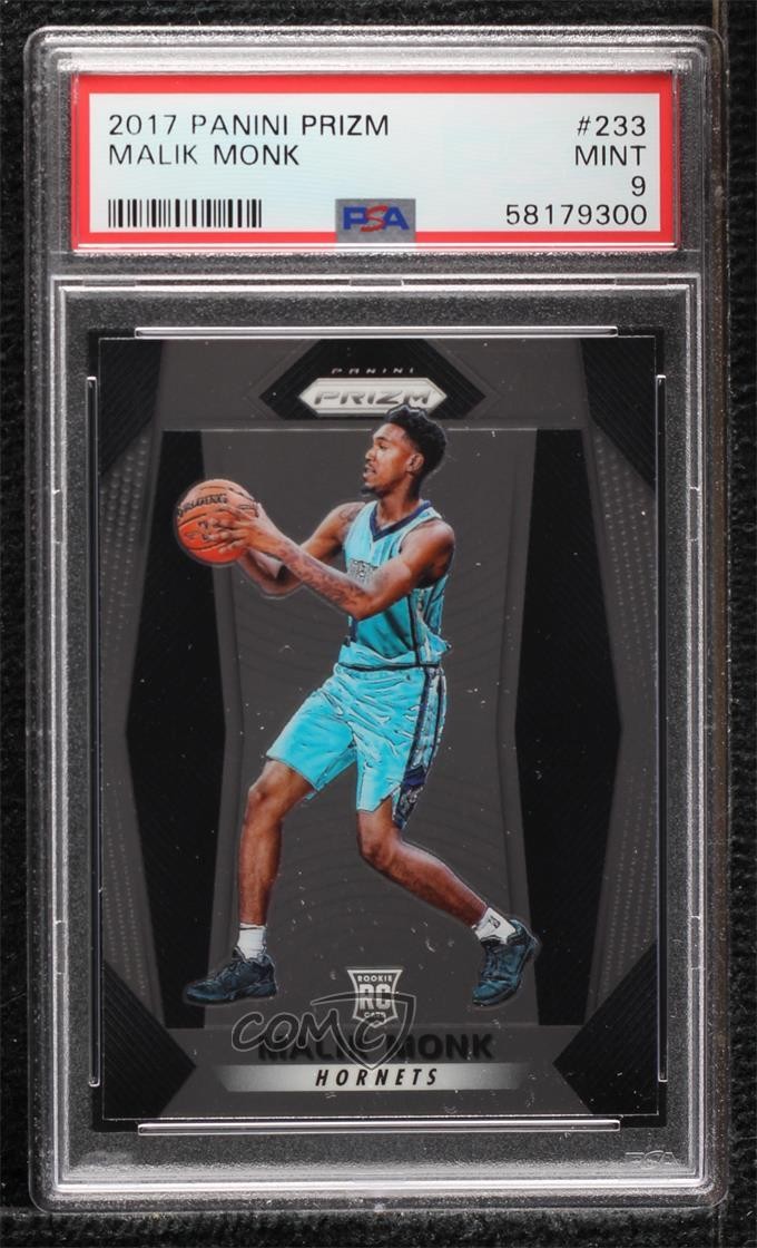 2017-18 Panini Prizm Malik Monk #233 PSA 9 MINT 8d2