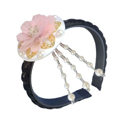 Comfortable Korean Floral Hairband Accessory for School and Festival Use