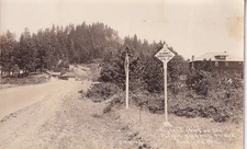RPPC Ashland OR Siskiyou Summit Store Gas Car Jackson CO Oregon Real Photo PC