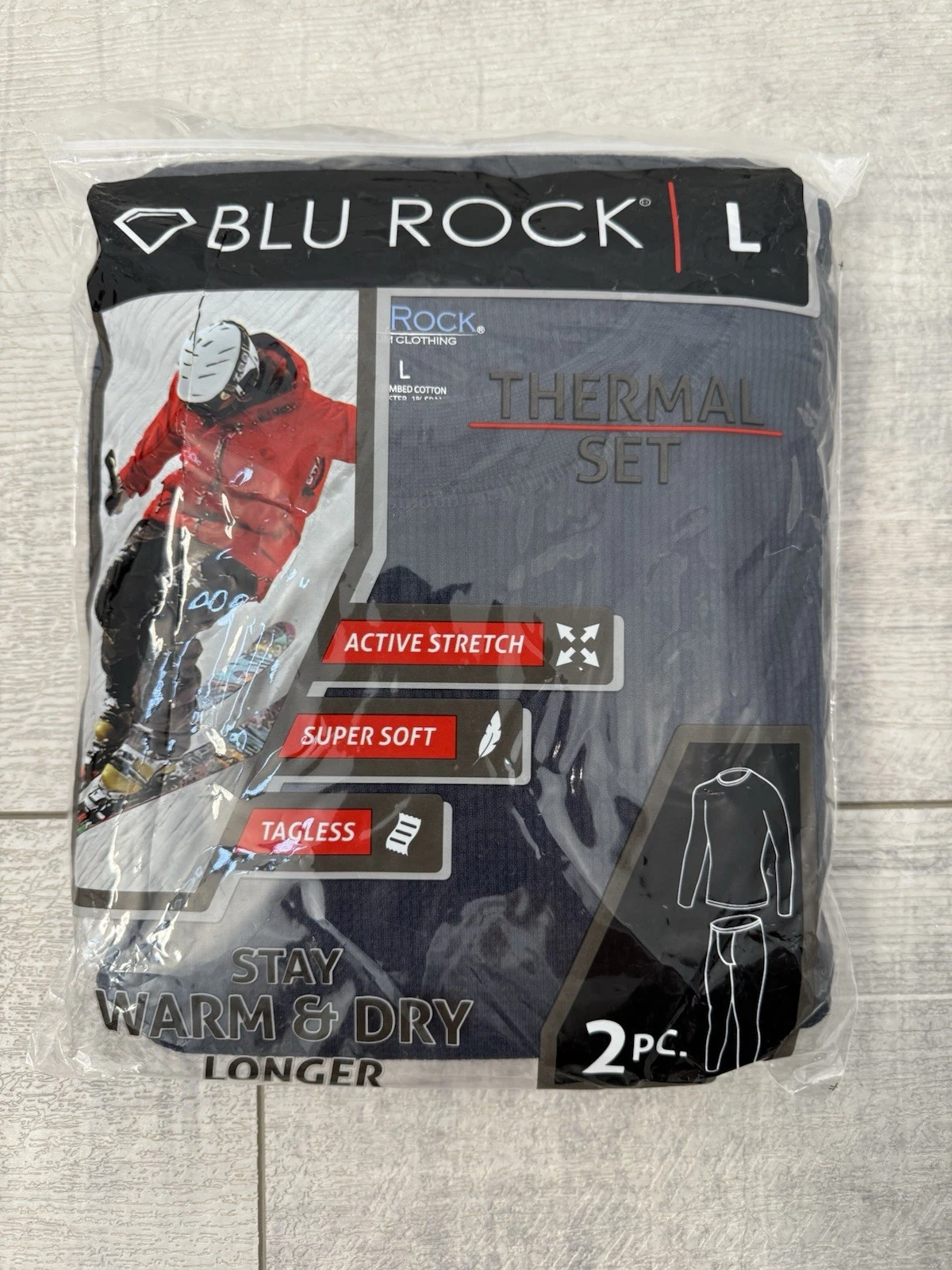New Blu Rock Premium Thermal Underwear Set Tagless SuperSoft Stretch Navy Large
Opens in a new windo