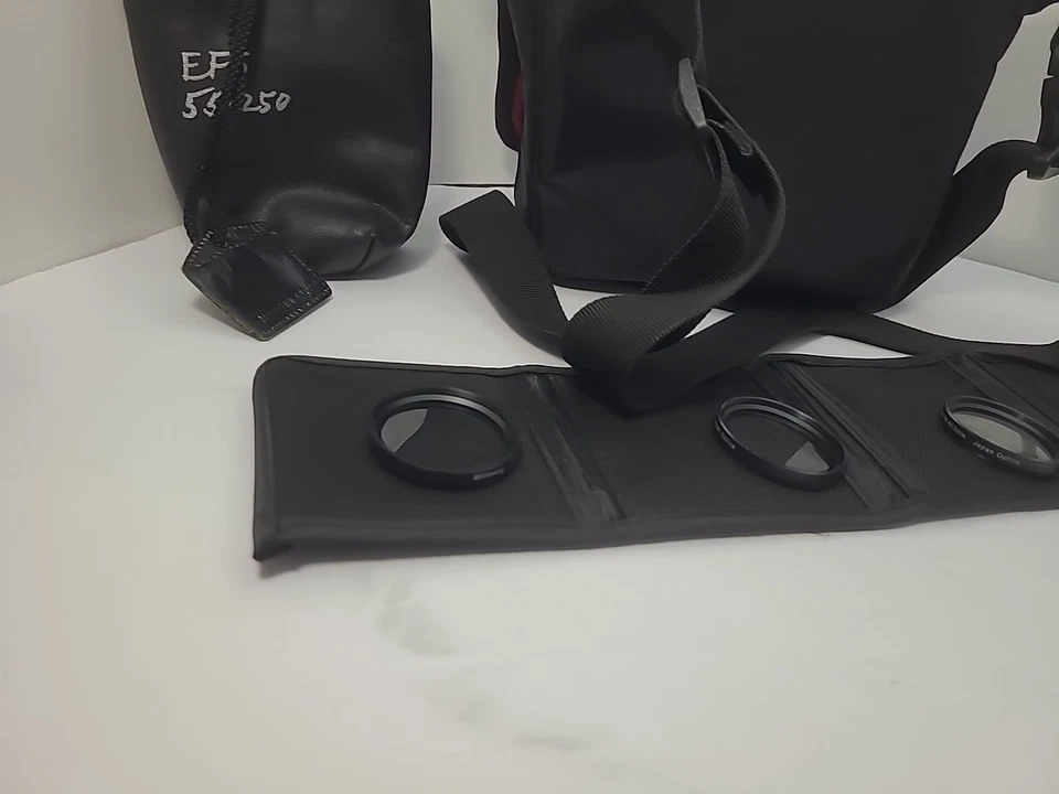 Acme Made - Pequeña bolsa negra para cámara 13"x9" con accesorios bolsa para lentes y lentes Foto 4 de 4