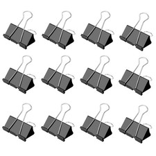 Ufmarine Small Binder Clips 1 Inch Length for Office 64 Pcs 64