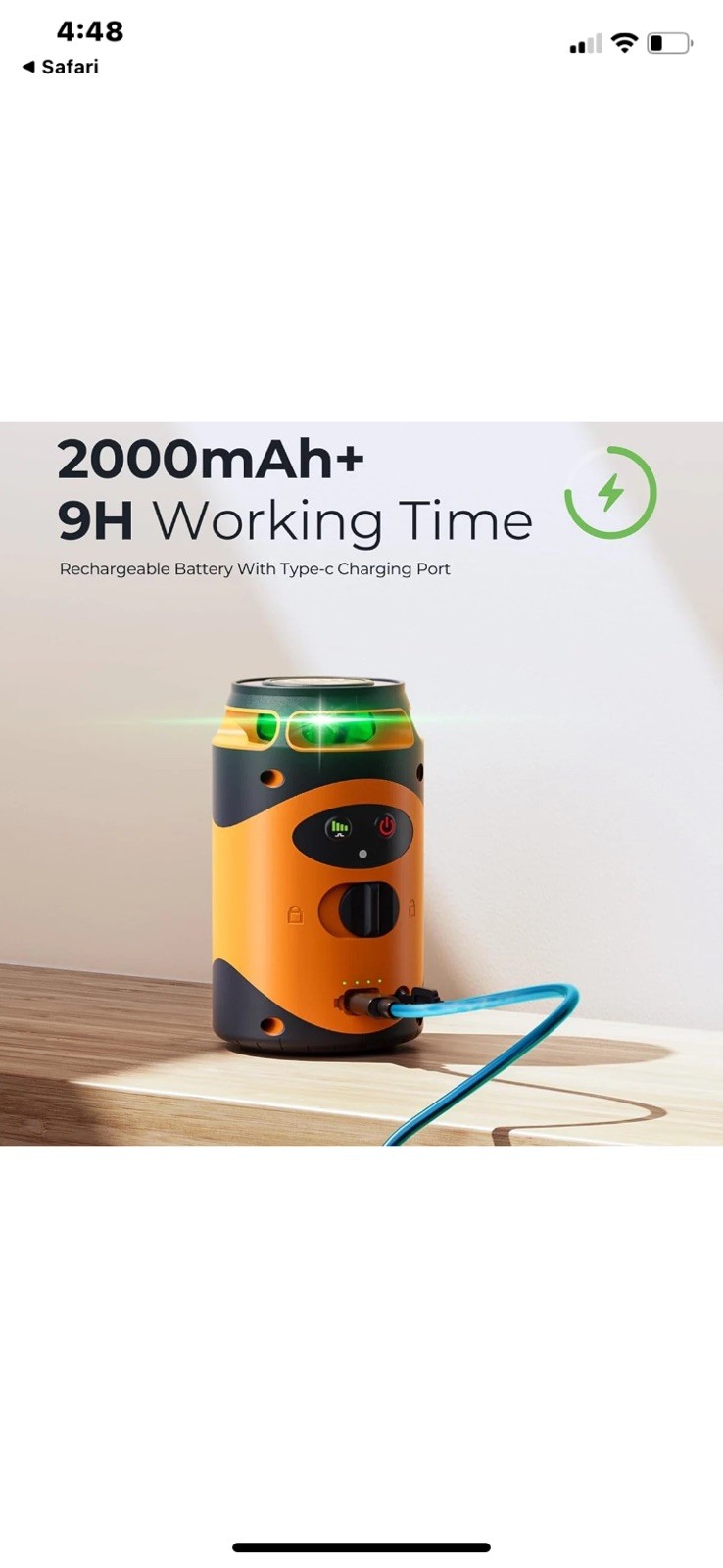 CIGMAN 360° Laser Level with Tripod, 100Ft Self Leveling Cross Line Laser W/ Bag