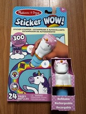 Melissa  Doug Sticker WOW   24-Page Activity Pad and Sticker Stamper, Unicorn 