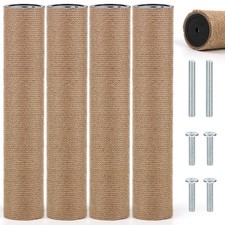 4 PCS M8 Cat Scratching Post Replacement, 15.7 x 3.1 Inches Cat Tree Replacem...