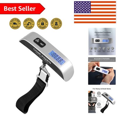 Lightweight Digital Suitcase Scale - Max 110 lbs Capacity with Ergonomic Grip