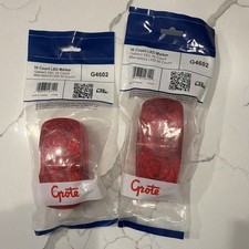 Two Grote Hi Count 13-diode Led Red Clearancemarker Lights Part No. G4602