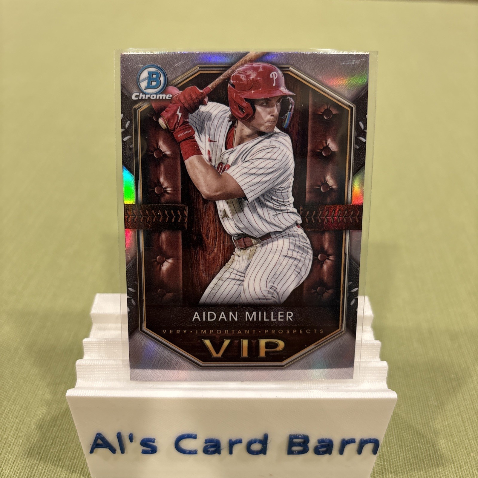 2025 Bowman Chrome VIP Very Important Prospects Aidan Miller #VIP-19 Phillies