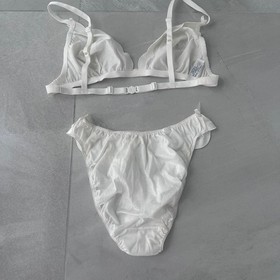 La Perla Bra Panties Knicker Set Vintage New In Gift Box made in Italy Size XL 4