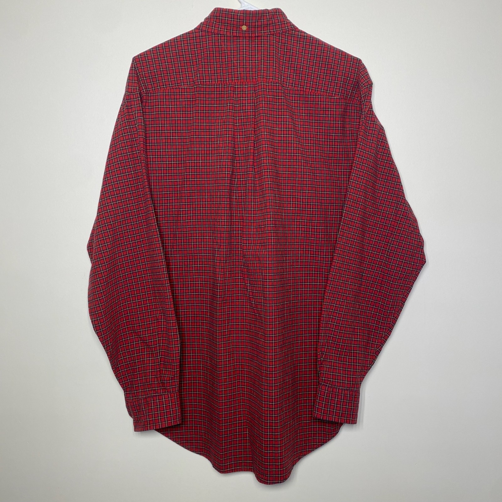 Vintage Tommy Hilfiger Men’s M Button Down Lion Crest Plaid Checkered Preppy 90s thumbnail 2