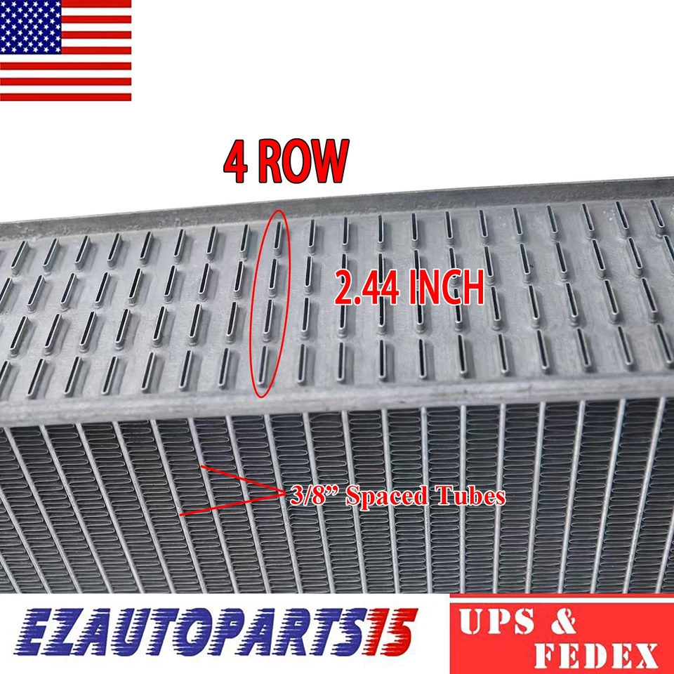 4 Row Aluminum Radiator Shroud Fan For 1993-2002 1996 Chevrolet Camaro 5.7L V8. Foto 3 de 4