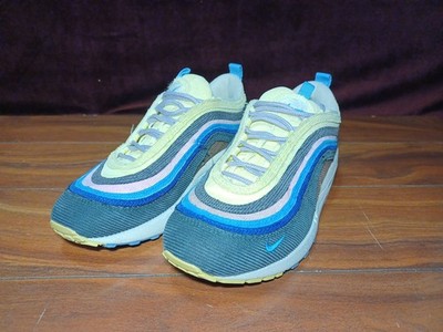 Nike Air Max 1/97 Sean Wotherspoon Light Blue Lemon AJ4219-400 Used Men's Sz 6.5