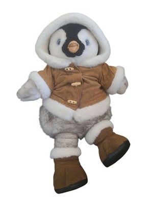 BAB Build a Bear Penguin Plush Happy Feet Clothed Jacket and Boots Excellent!