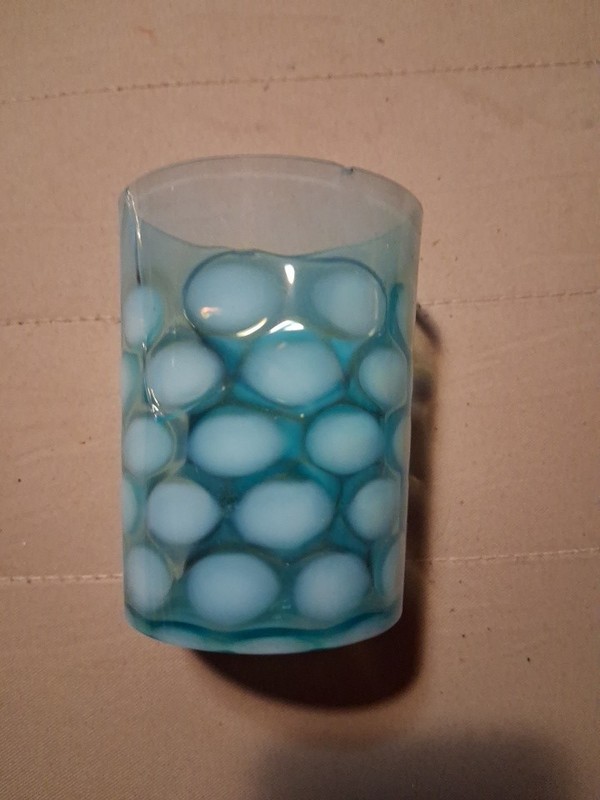 Glass Tumbler Opalescent Blue Coinspot