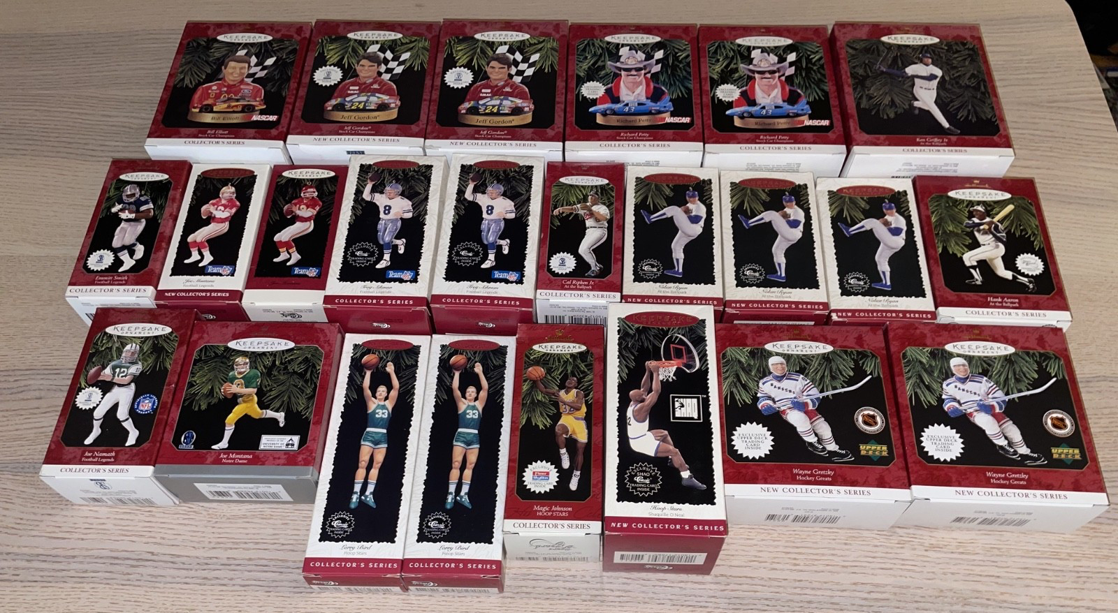 Hallmark Keepsake Ornaments Sports Football Baseball Hockey NASCAR 1995-1999
