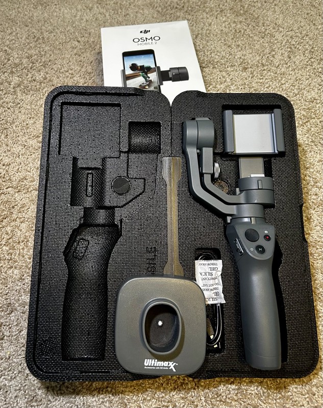 DJI Osmo Mobile 2 Handheld Smartphone Gimbal Stabilizer w/ Original Box + Ultima