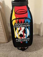 Scotty Cameron Paint Drip Tour Staff Bag - 2025 Hawaiian Open Circle T New