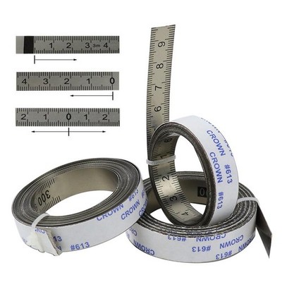 Miter Track Tape Measure Self Adhesive Metric Stainless Steel Scale Ruler 1m-6m
