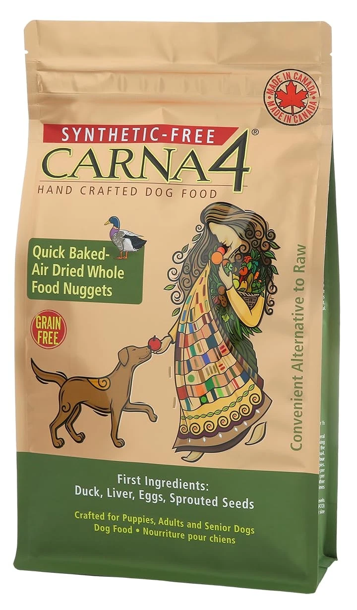 CARNA4 All Life Stages Duck Formula Dry Dog Food 3lbs, Duck