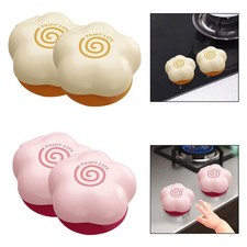2x Stove Knob Covers Baby Proof Protective Caps Guard Flower Shaped Gas Stove