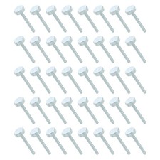 40 PCS M3x25mm Flat Knurled Head Thumb Screws Solid Iron Fasteners Household