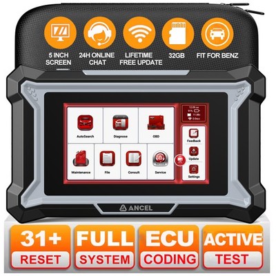 ANCEL DS160 For Benz All System Bidirectional Diagnostic Scanner ECU Coding DPF