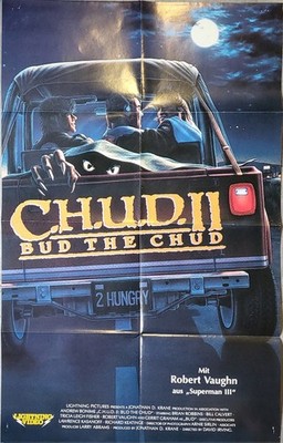 Videoposter (C.h.u.d. II) gefaltet ca. 60x80 cm - an den Ecken Nadellöcher