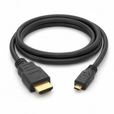 Micro-HDMI to HDMI Cable with Ethernet - 1ft / 2ft / 3ft / 6ft / 10ft / 15ft