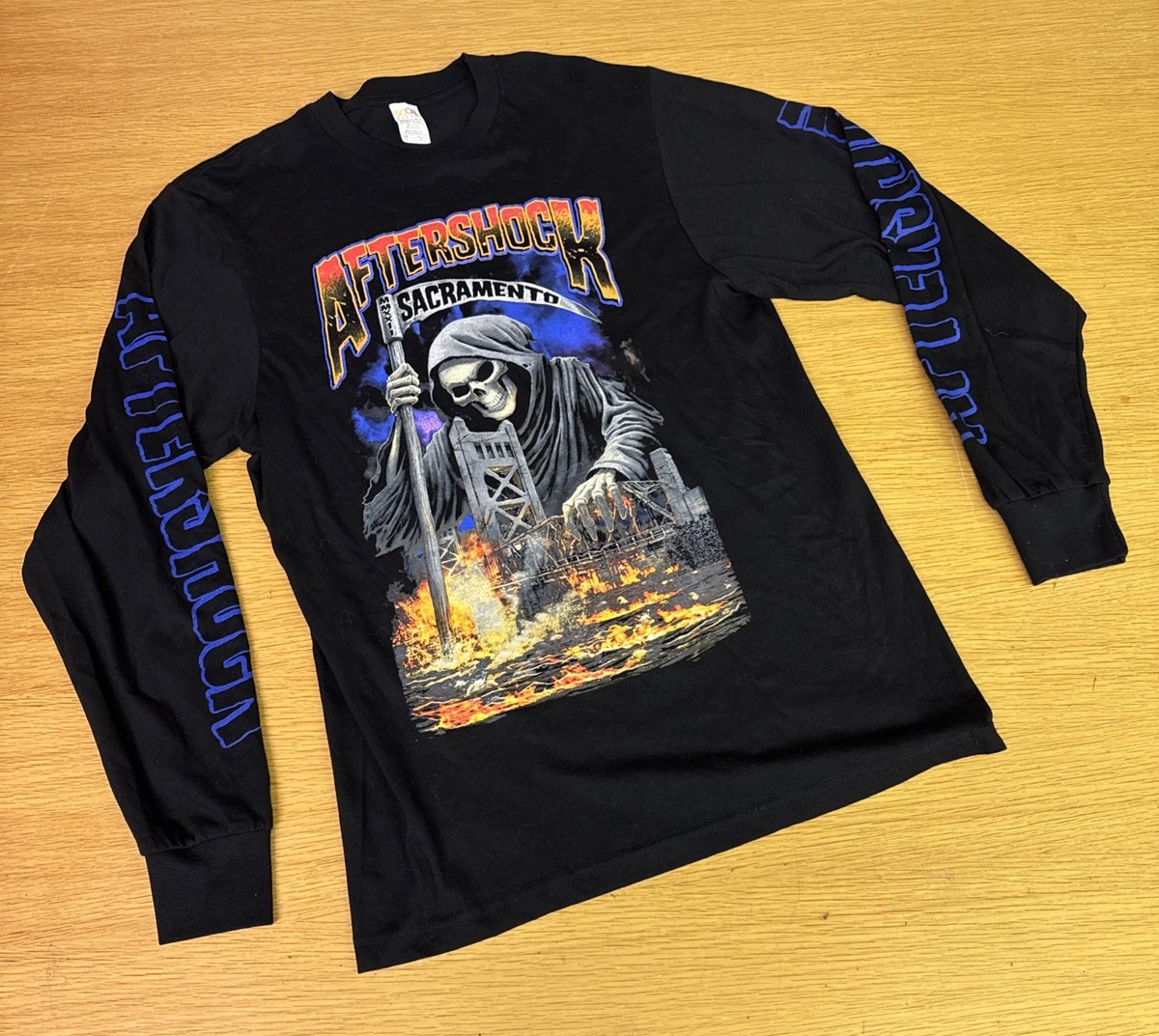 Aftershock Festival Long Sleeve Sz M Shirt Black 2022 Tour