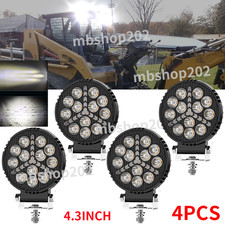 4PCS LED WORK LIGHTS fit Caterpillar Skid Steers Excavator Forklift Loader Light