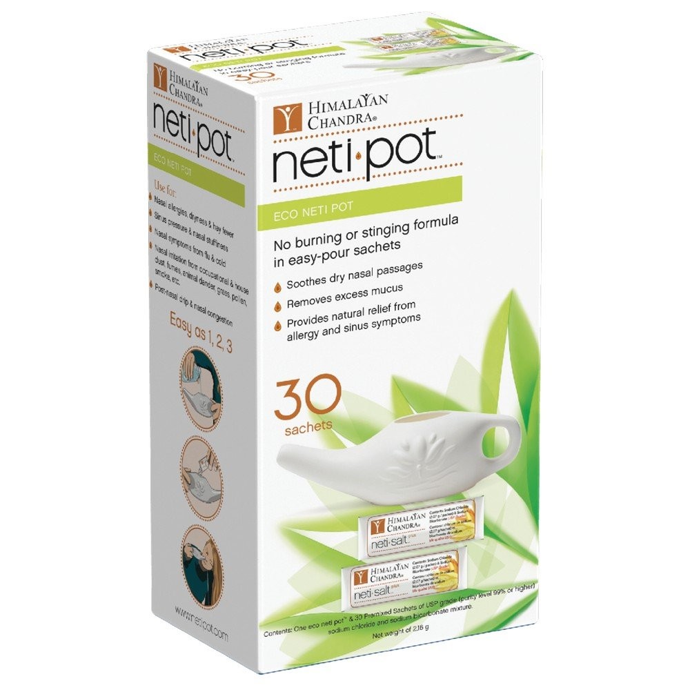 Himalayan Chandra Eco Neti Pot с 30 пакетиками 1 комплект