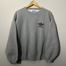 Vintage 90s Adidas Originals Crewneck Sweatshirt Mens XL USA Made Embroidered