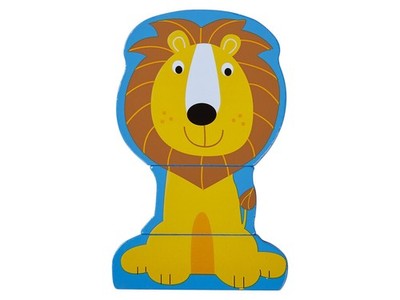PLAYTIVE JUNIOR Holz-Lernspiel Magnetfigur Löwe Motorik Formerkennung