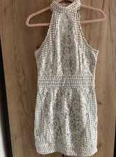 Cream Lace Evening Dress Size 10