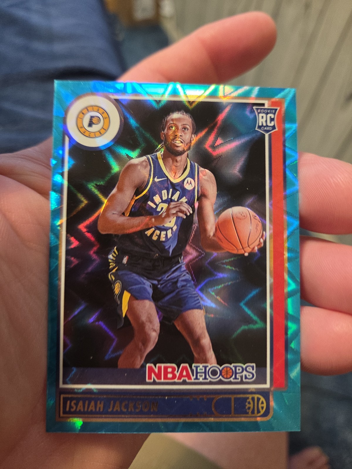 Isaiah Jackson #223 TEAL EXPLOSION SP 2021-22 Panini NBA Hoops Basketball Card